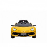 Акумулаторна кола Lamborghini с меки EVAгуми жълта  Chipolino
