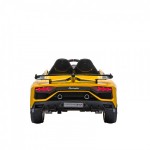 Акумулаторна кола Lamborghini с меки EVAгуми жълта  Chipolino