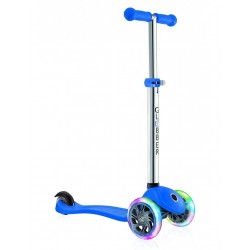 Тротинетка Globber за деца Primo Lights със светещи гуми и регулируема височина - Синя