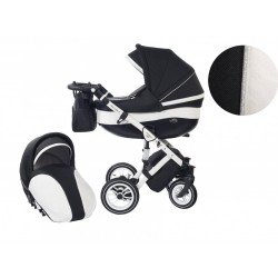 Количка Baby Merc 2 в 1 модел Style черна с бяло