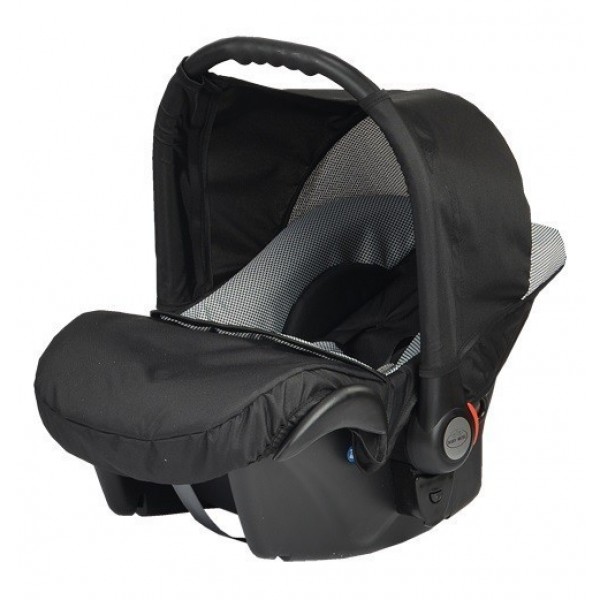 Бебешка кошница за кола Baby Merc Zipy - Черно и сиво
