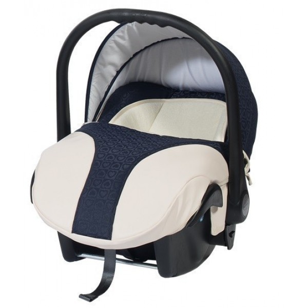 Бебешка кошница за кола Baby Merc Style морско синьо с кремаво Бебешка кошница за кола Baby Merc Style морско синьо с кремаво