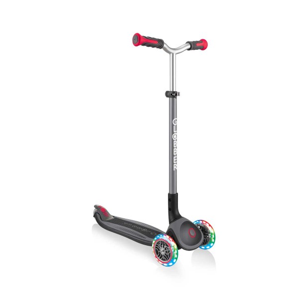 Тротинетка Globber с 3 колела Globber Master Lights, черно-червена