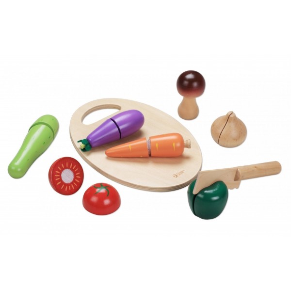 Детски дървен комплект за рязане - зеленчуци Classic World Детски дървен комплект за рязане - зеленчуци Classic World