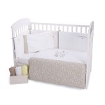 Бебешки спален комплект Kikka Boo 6 части 60/120 с бродерия Little Dreamer Stars