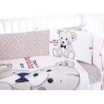 Бебешки спален комплект Kikka Boo 7 части Teddy Bear 70/140 с балдахин