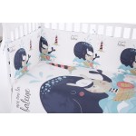 Бебешки спален комплект Kikka Boo 6 части 60/120 Happy Sailor