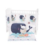 Бебешки спален комплект Kikka Boo 6 части 60/120 Happy Sailor