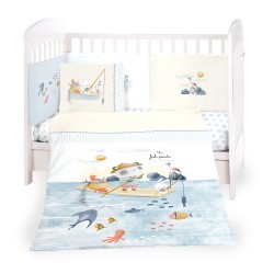 Бебешки спален комплект Kikka Boo 6 части 70/140 The Fish Panda