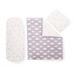 Комплект за количка Kikka Boo 6 части Clouds & Drops Комплект за количка Kikka Boo 6 части Clouds & Drops