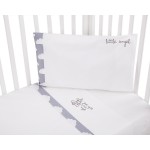 Бебешки спален комплект Kikka Boo 3 части EU style 70/140 с бродерия Little Angel Clouds