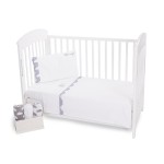 Бебешки спален комплект Kikka Boo 3 части EU style 70/140 с бродерия Little Angel Clouds