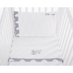 Бебешки спален комплект Kikka Boo 3 части EU style 70/140 с бродерия Little Angel Clouds