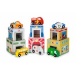 Дървена игра за сортиране - Превозни средства Melissa & Doug