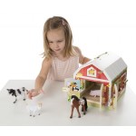 Дървена играчка - Обор с животни Melissa & Doug
