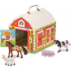 Дървена играчка - Обор с животни Melissa & Doug