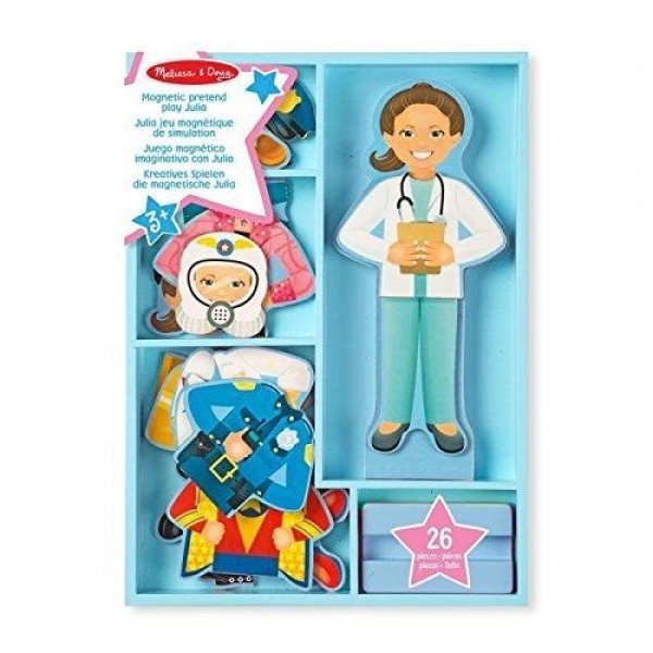 Магнитна кукла за обличане - Джулия Melissa & Doug