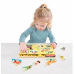 Дървен музикален пъзел с дръжки - Домашни любимци Melissa & Doug