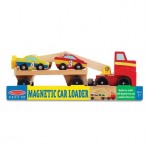 Магнитен дървен автовоз с коли Melissa & Doug