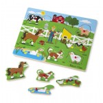 Музикален пъзел с дръжки - Старата ферма на Макдоналд Melissa & Doug