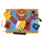 Дървен борд за основни умения - Мече Melissa & Doug Дървен борд за основни умения - Мече Melissa & Doug