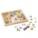 Дървени мъниста за нанизване - Букет от цветя Melissa & Doug