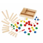 Дървен конструктор с гайки и болтове Melissa & Doug Дървен конструктор с гайки и болтове Melissa & Doug