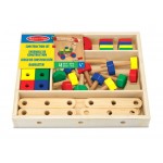 Дървен конструктор с гайки и болтове Melissa & Doug Дървен конструктор с гайки и болтове Melissa & Doug