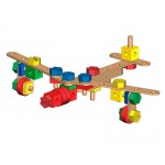 Дървен конструктор с гайки и болтове Melissa & Doug Дървен конструктор с гайки и болтове Melissa & Doug