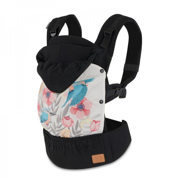 Ергономична раница KinderKraft HUGGY, Птици с качулка