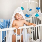 Хавлия за баня Babyono 100х100 см Зайче 540/01