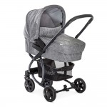 Бебешка количка 3в1 Hauck Malibu 4 Trioset melange/grey
