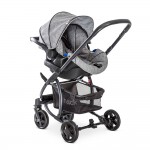 Бебешка количка 3в1 Hauck Malibu 4 Trioset melange/grey