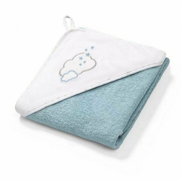 Хавлия за баня Babyono 100/100 см. Облак Бял/Син 142/09 Хавлия за баня Babyono 100/100 см. Облак Бял/Син 142/09