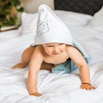 Хавлия за баня Babyono 100/100 см. Облак Бял/Син 142/09 Хавлия за баня Babyono 100/100 см. Облак Бял/Син 142/09