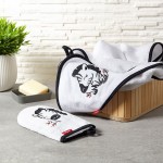 Хавлия за баня Babyono Бамбук 85х85 см Зебра 343/01