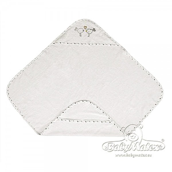 Хавлия с качулка Maxi Plus Birds Baby Matex 0216 екрю 02