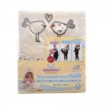 Хавлия с качулка Maxi Plus Birds Baby Matex 0216 екрю 02
