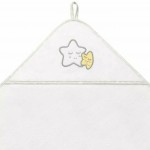 Хавлия за баня Babyono 100/100 см. Звезди Бял 142/07