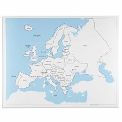 Карта на Европа - шаблон