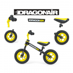 Колело за баланс Milly Mally Dragon Air - черно/жълто