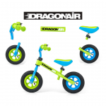 Колело за баланс Milly Mally Dragon Air - зелено/синьо