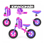 Колело за баланс Milly Mally Dragon Air - розово/лилаво