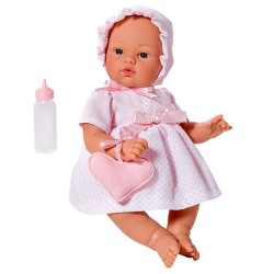 Кукла бебе Asi Dolls, Коке с розова рокля и чантичка