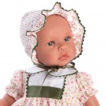 Кукла бебе Asi Dolls, Лея, с рокля на цветя, 46 см Кукла бебе Asi Dolls, Лея, с рокля на цветя, 46 см