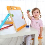 Двустранна настолна магнитна дъска за писане, с аксесоари Tooky Toy