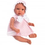 Кукла бебе Asi Dolls, Лея, с розова рокля с бели звезди Кукла бебе Asi Dolls, Лея, с розова рокля с бели звезди