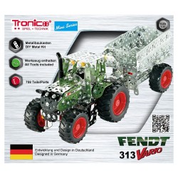 Трактор FENDT 313 Vario с ремарке, Mini Serie, Tronico