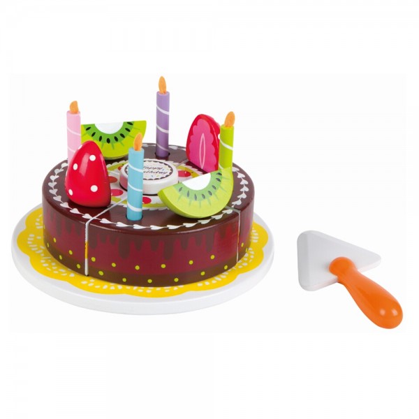 Дървена торта Lelin toys, шоколадова Дървена торта Lelin toys, шоколадова