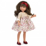 Кукла Asi Dolls Силия, с рокля на цветя, 30 см
